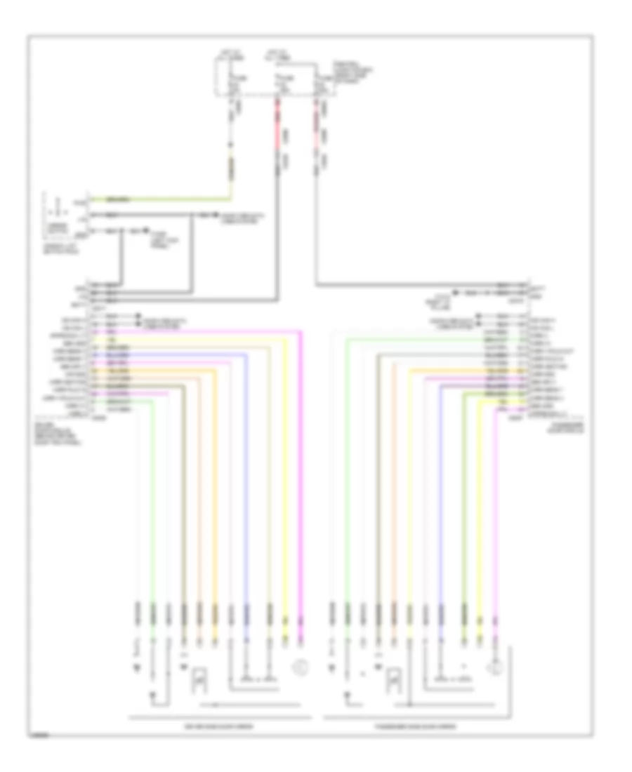 Power Mirrors Wiring Diagram for Land Rover Discovery 4 2011