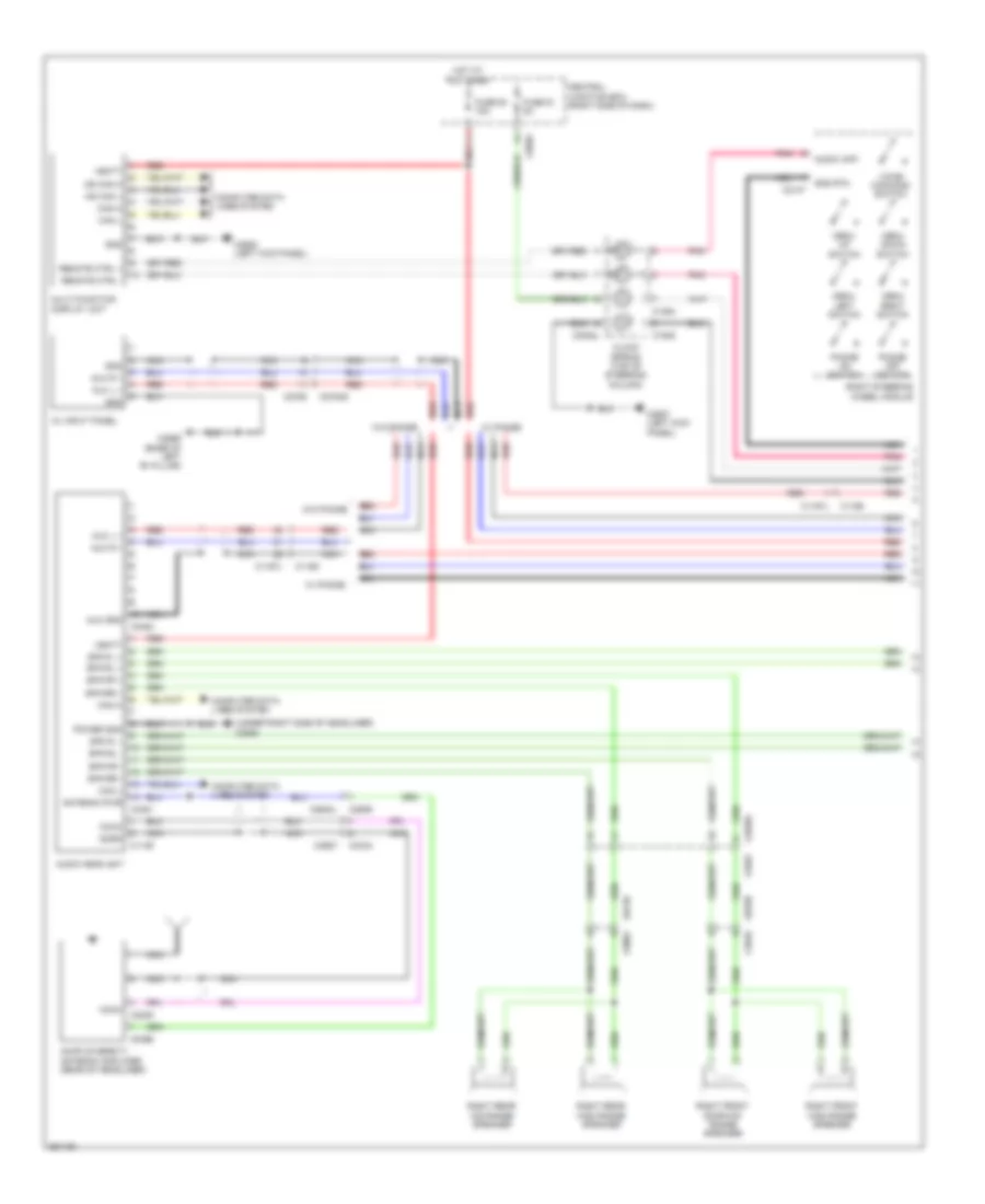 Radio Wiring Diagram, Low Line (1 of 2) for Land Rover Discovery 4 2011