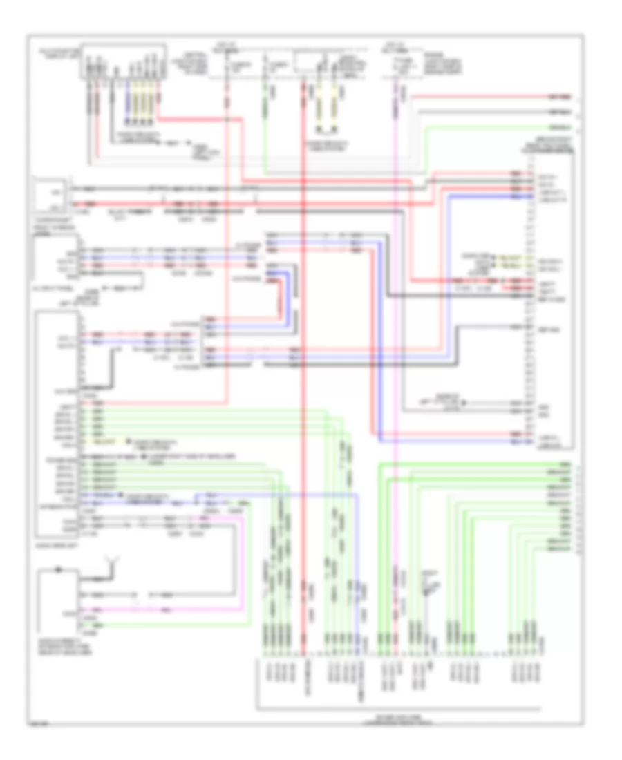 Radio Wiring Diagram Midline 1 of 2 for Land Rover Discovery 4 2011