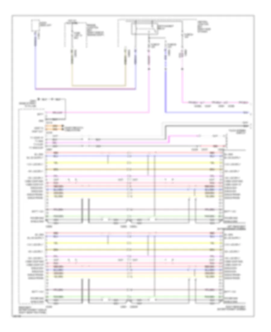 Rear Seat Entertainment Wiring Diagram (1 of 2) for Land Rover Discovery 4 2011