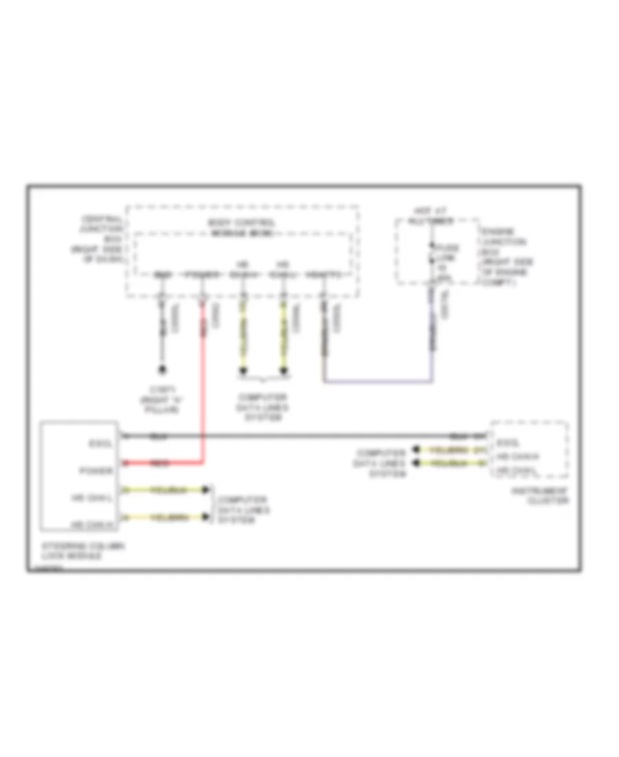 Steering Column Wiring Diagram for Land Rover Discovery 4 2011