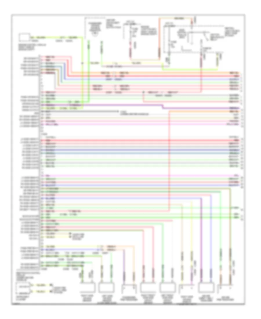 Supplemental Restraints Wiring Diagram 1 of 2 for Land Rover Discovery 4 2011