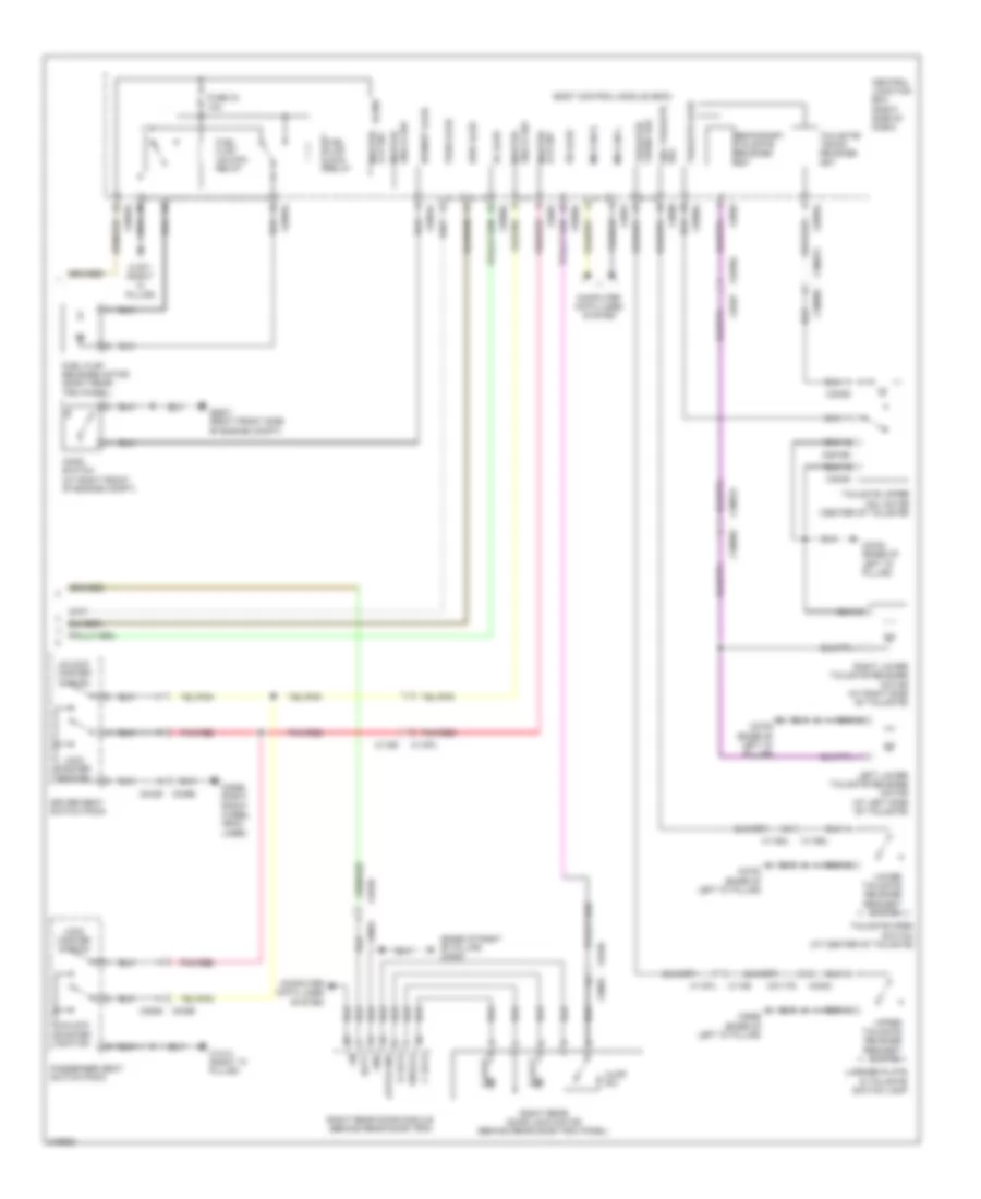 Power Door Locks Wiring Diagram, without Keyless Entry (2 of 2) for Land Rover Discovery 4 HSE 2011