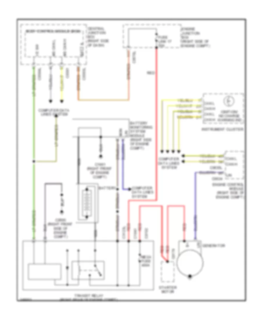 Charging Wiring Diagram for Land Rover Discovery 4 HSE 2011