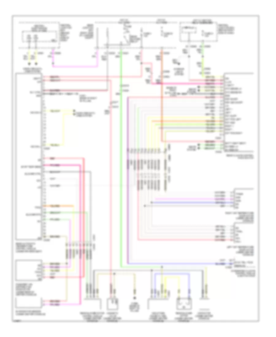 Rear AC Wiring Diagram, with Three rotary controls for Land Rover Range Rover HSE 2011