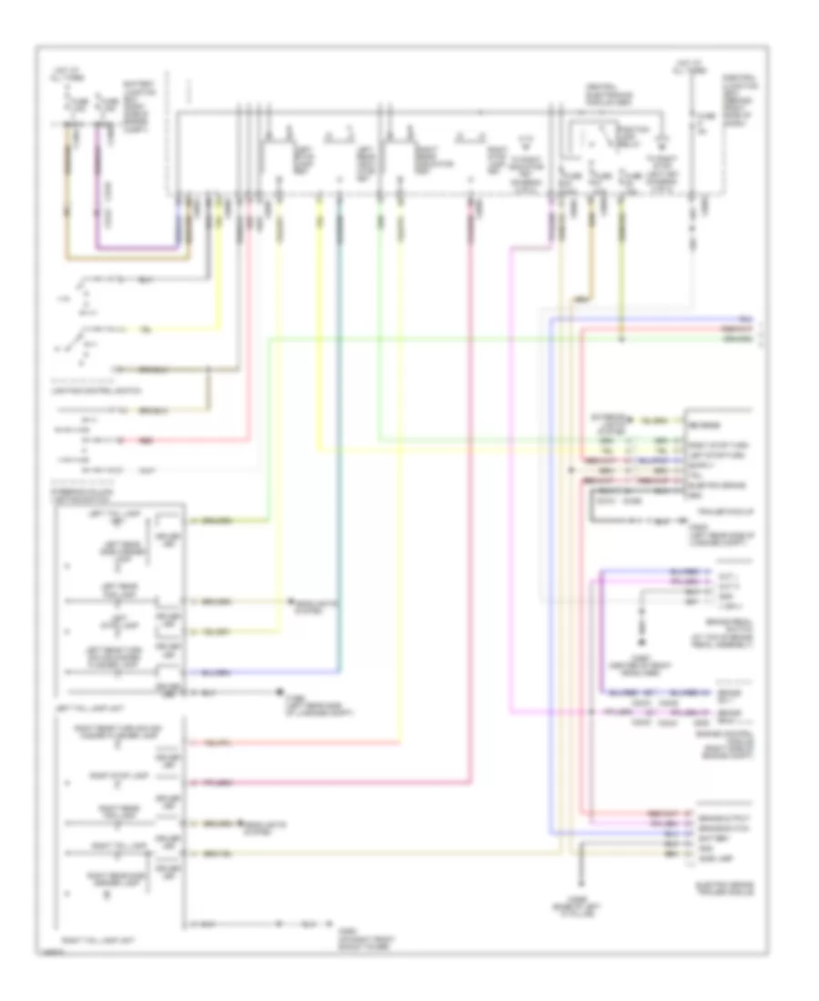 Exterior Lamps Wiring Diagram (1 of 2) for Land Rover Range Rover HSE 2011