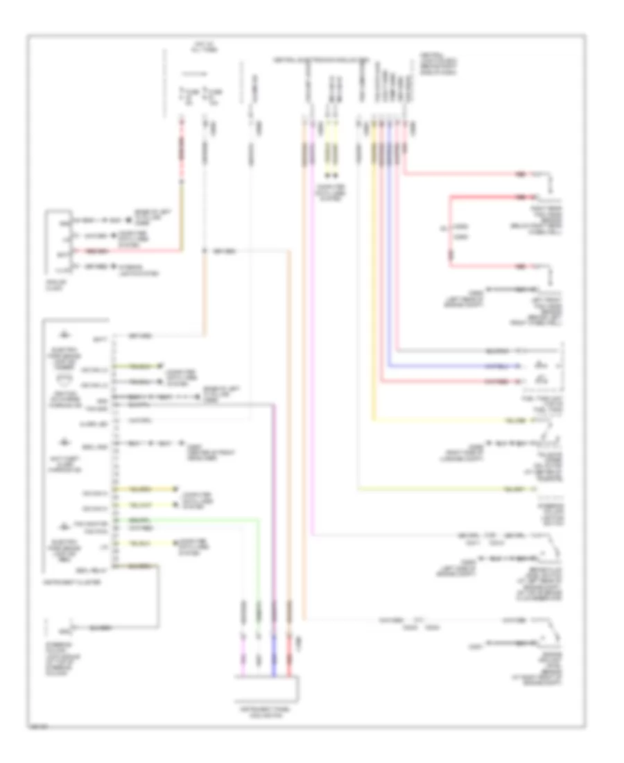Instrument Cluster Wiring Diagram for Land Rover Range Rover HSE 2011