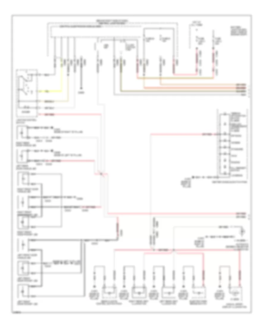 Instrument Illumination Wiring Diagram (1 of 2) for Land Rover Range Rover HSE 2011