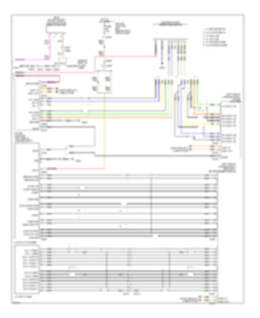 Rear Seat Entertainment Wiring Diagram, High Line (2 of 2) for Land Rover Range Rover HSE 2011