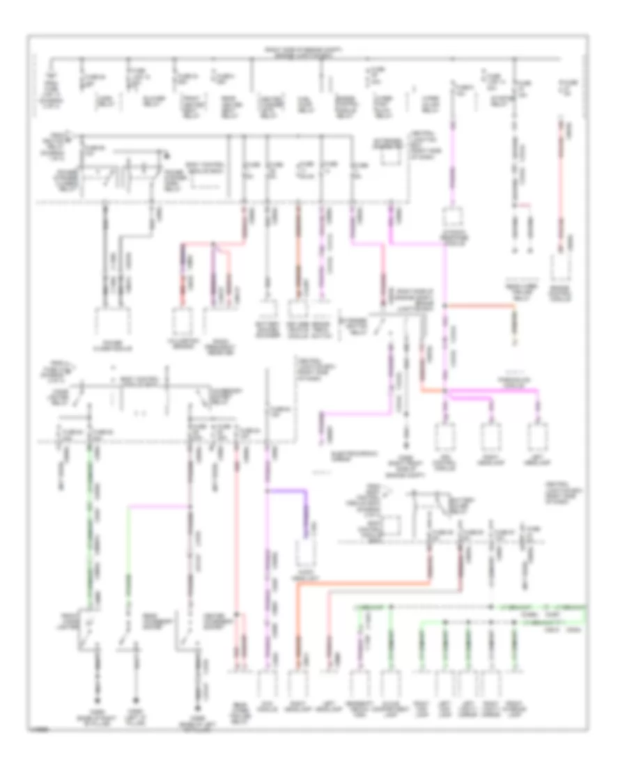 Power Distribution Wiring Diagram (3 of 3) for Land Rover Range Rover Sport HSE 2011
