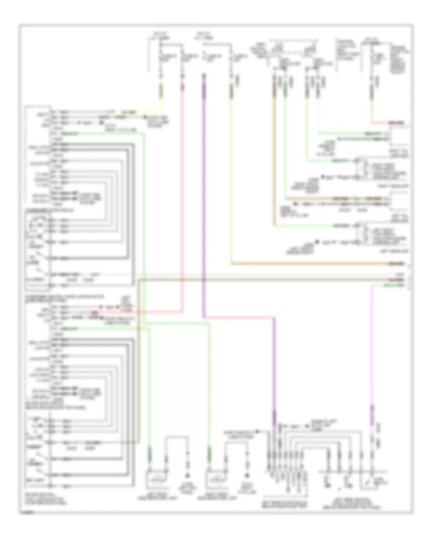 Power Door Locks Wiring Diagram, without Keyless Entry (1 of 2) for Land Rover Range Rover Sport HSE 2011