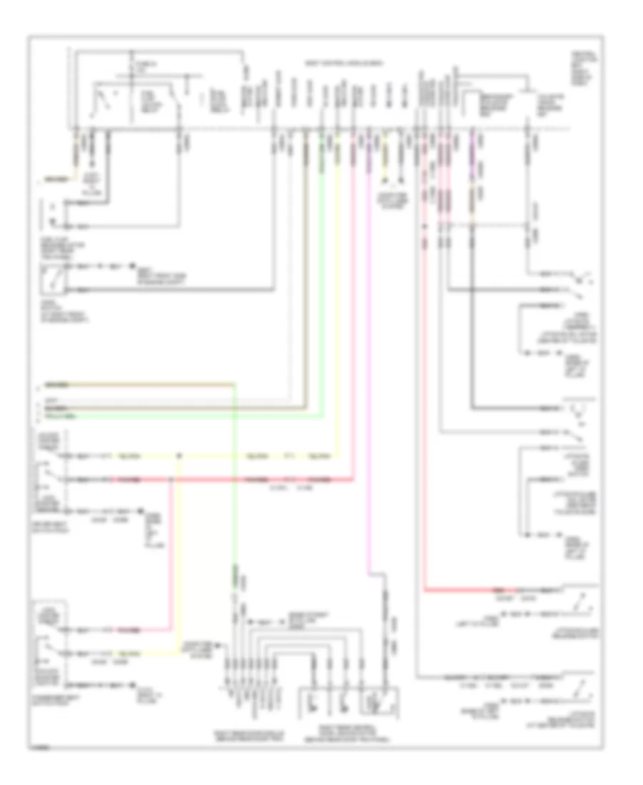 Power Door Locks Wiring Diagram, without Keyless Entry (2 of 2) for Land Rover Range Rover Sport HSE 2011