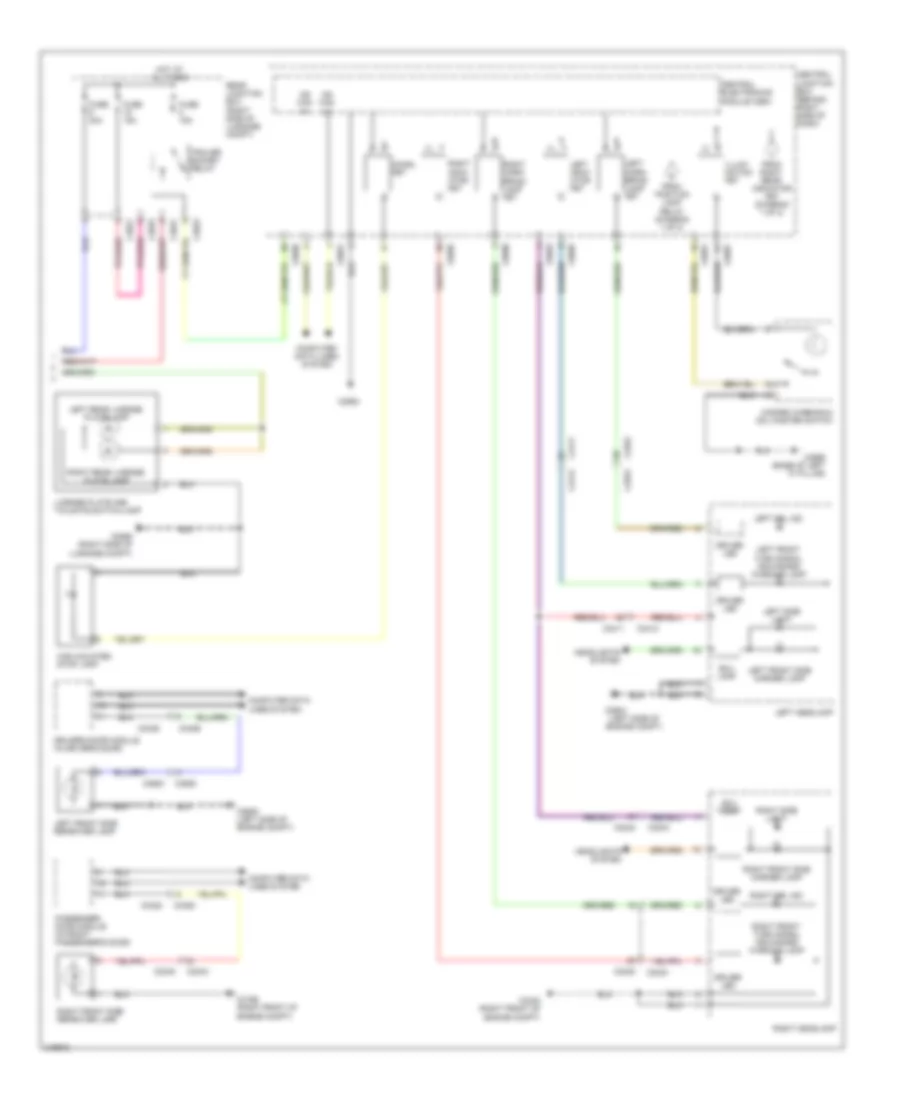 Exterior Lamps Wiring Diagram 2 of 2 for Land Rover Range Rover Supercharged 2011