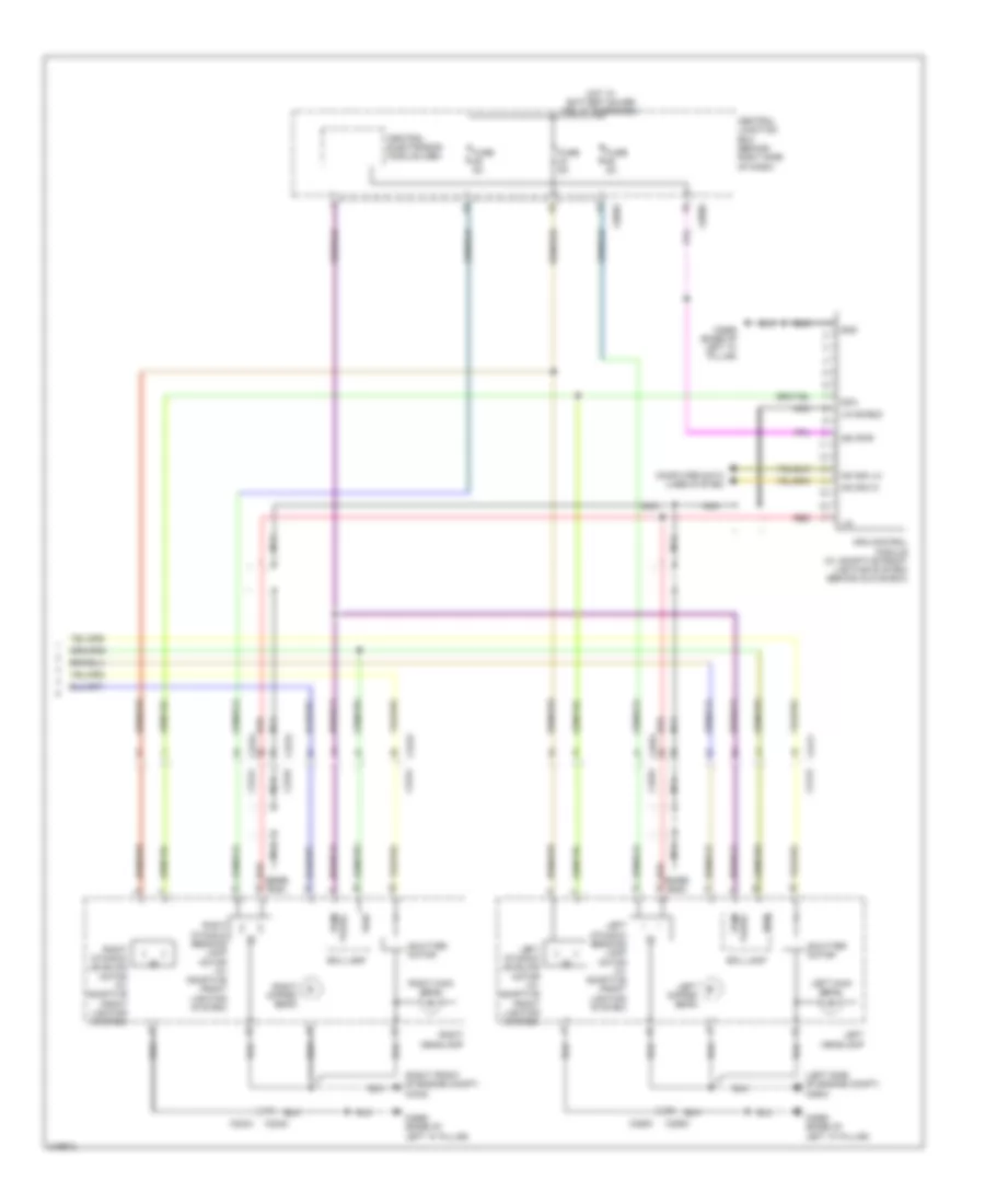 Headlights Wiring Diagram 2 of 2 for Land Rover Range Rover Supercharged 2011