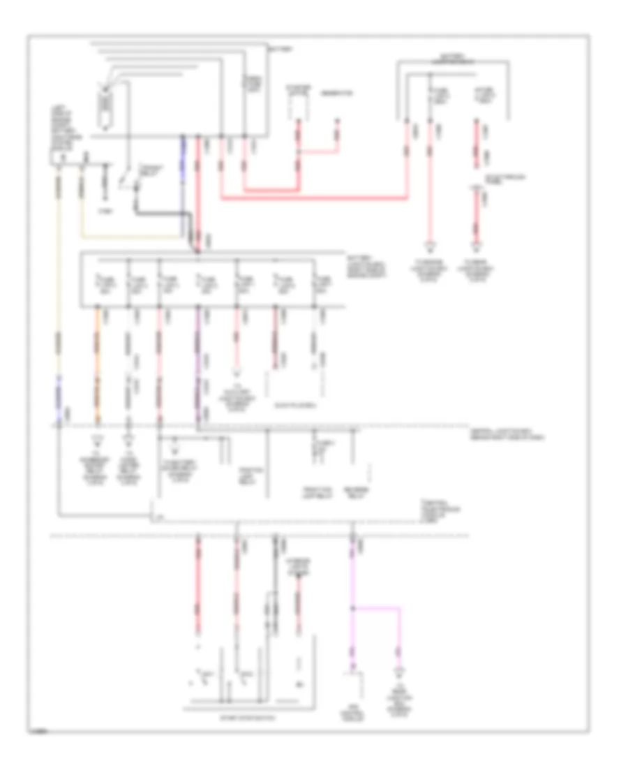 Power Distribution Wiring Diagram 1 of 6 for Land Rover Range Rover Supercharged 2011