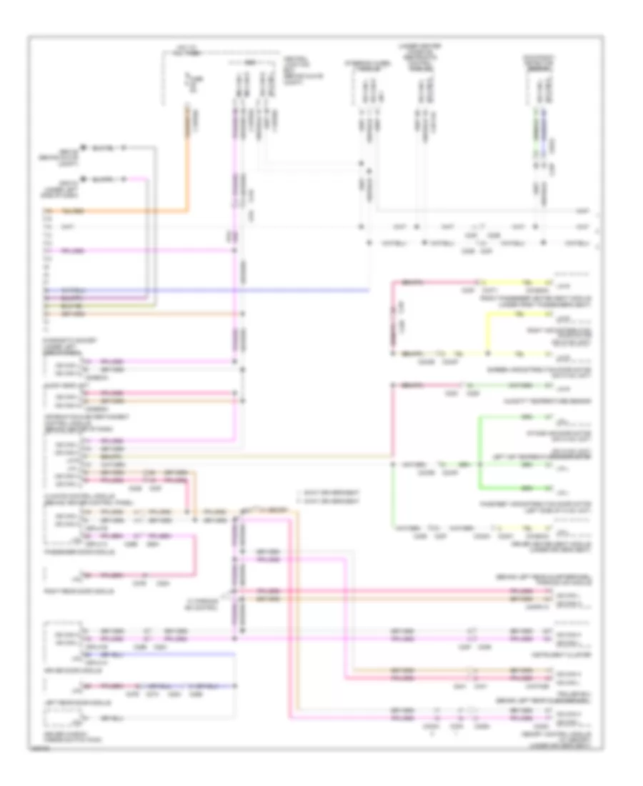Diagnostic Socket Wiring Diagram 1 of 2 for Land Rover Discovery 2 2012