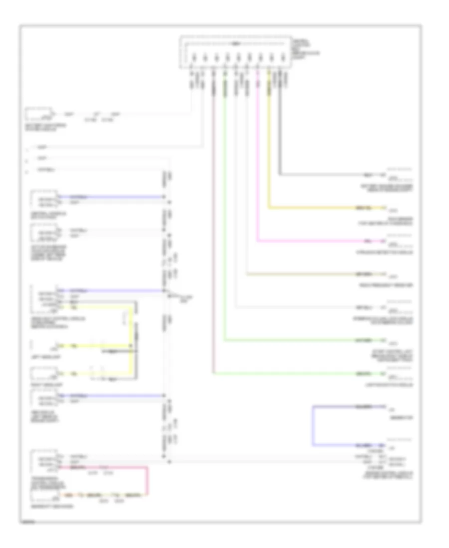 Diagnostic Socket Wiring Diagram 2 of 2 for Land Rover Discovery 2 2012