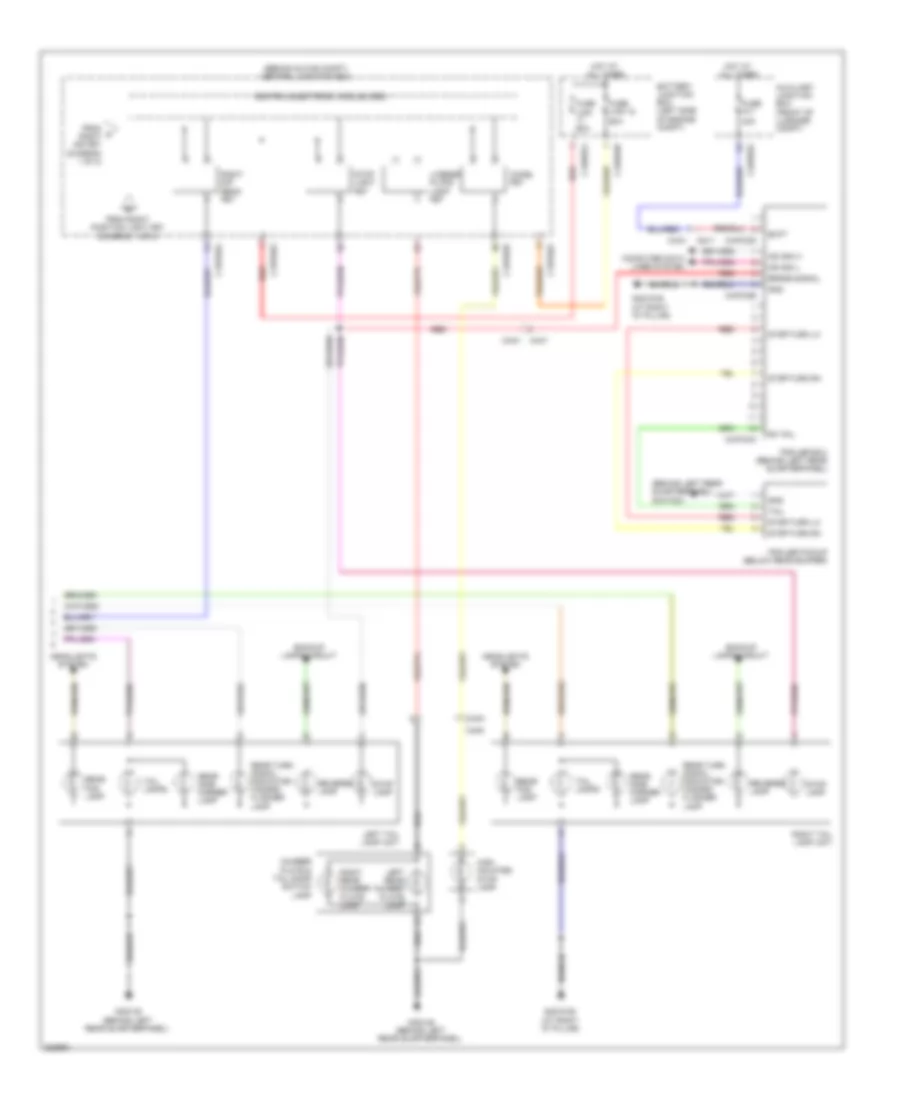 Exterior Lamps  Trailer Connector Wiring Diagram 2 of 2 for Land Rover Discovery 2 2012