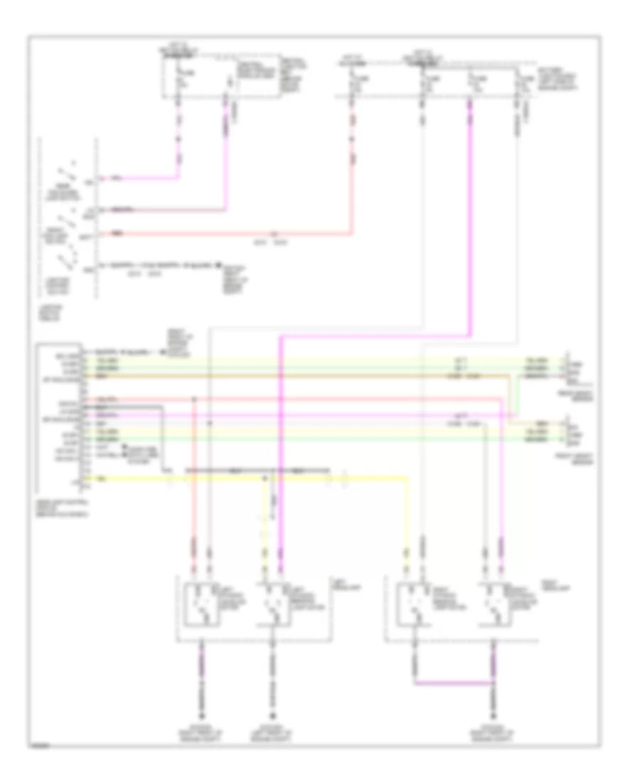 Adaptive Front Lighting Wiring Diagram for Land Rover Discovery 2 2012