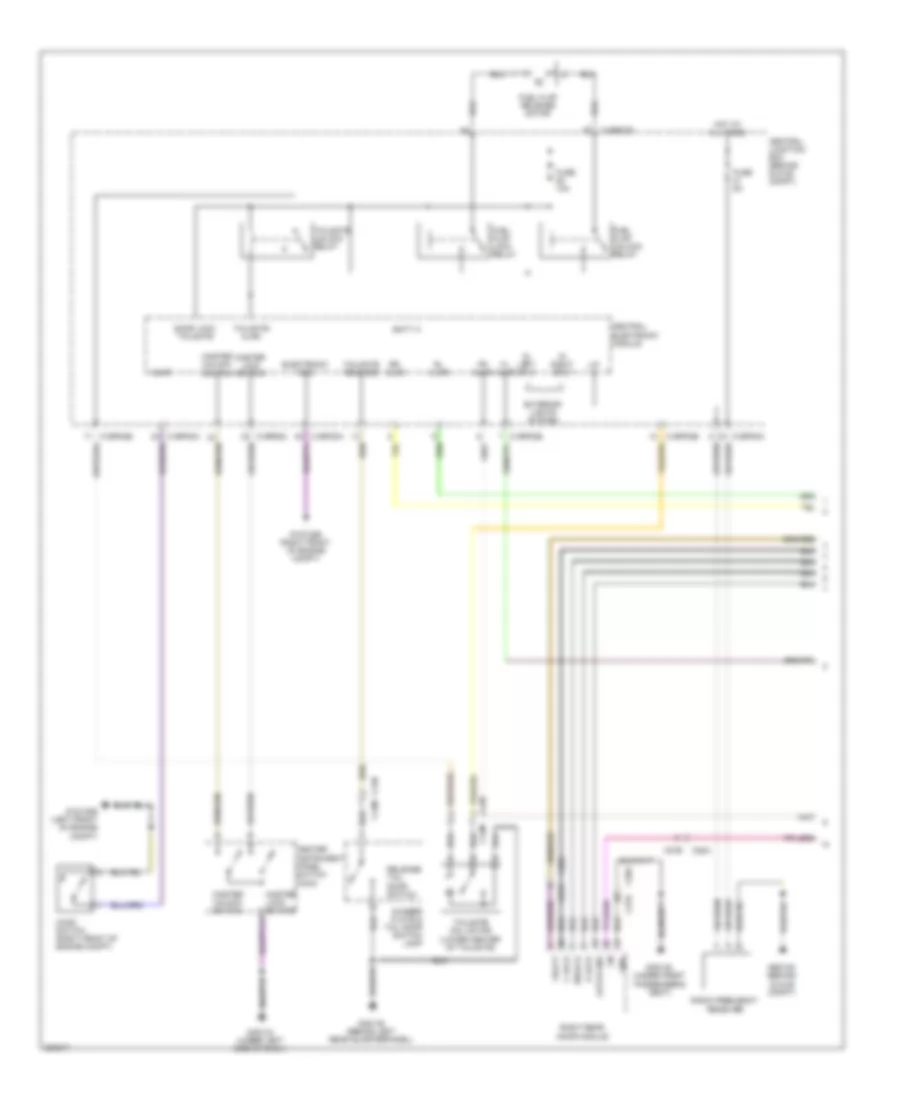 Power Door Locks Wiring Diagram 1 of 2 for Land Rover Discovery 2 2012
