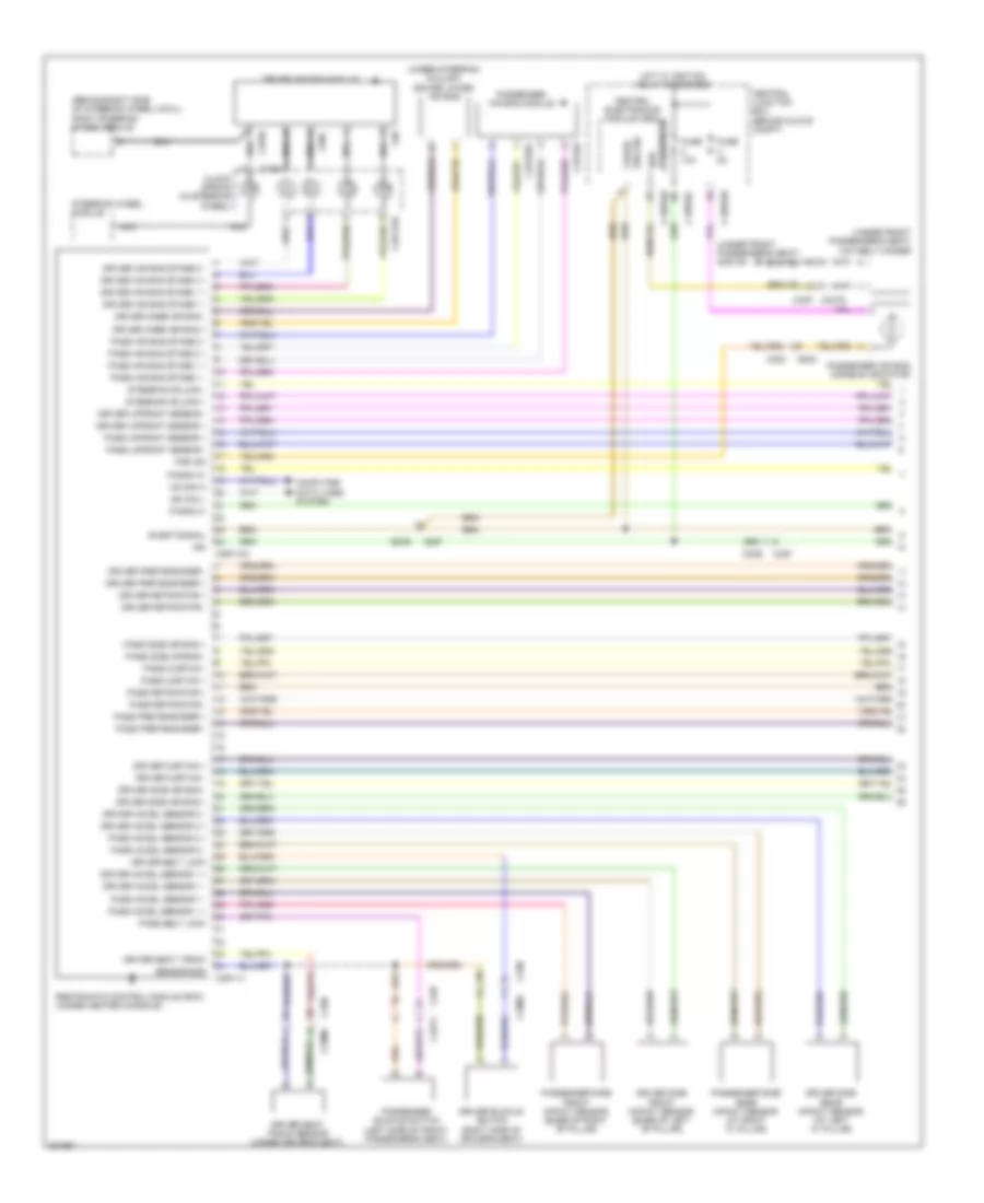 Supplemental Restraints Wiring Diagram 1 of 2 for Land Rover Discovery 2 2012