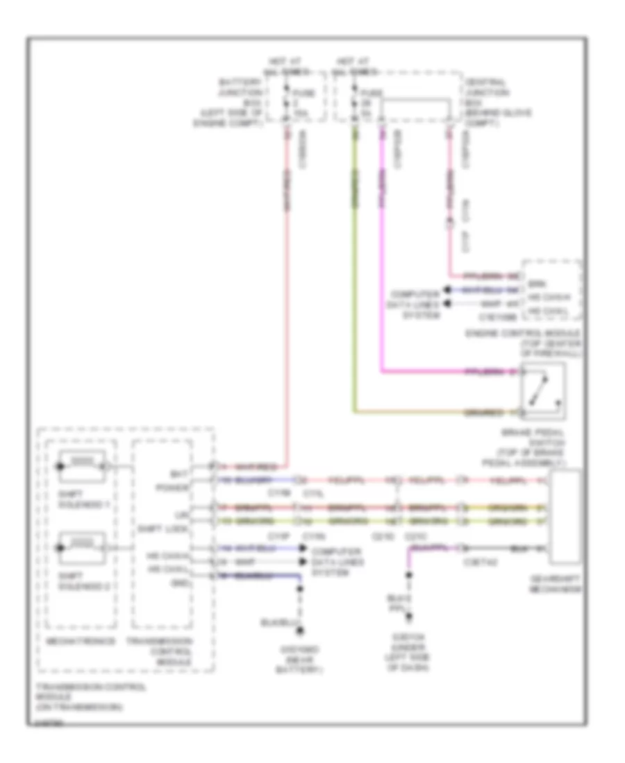 Shift Interlock Wiring Diagram for Land Rover Discovery 2 HSE 2012