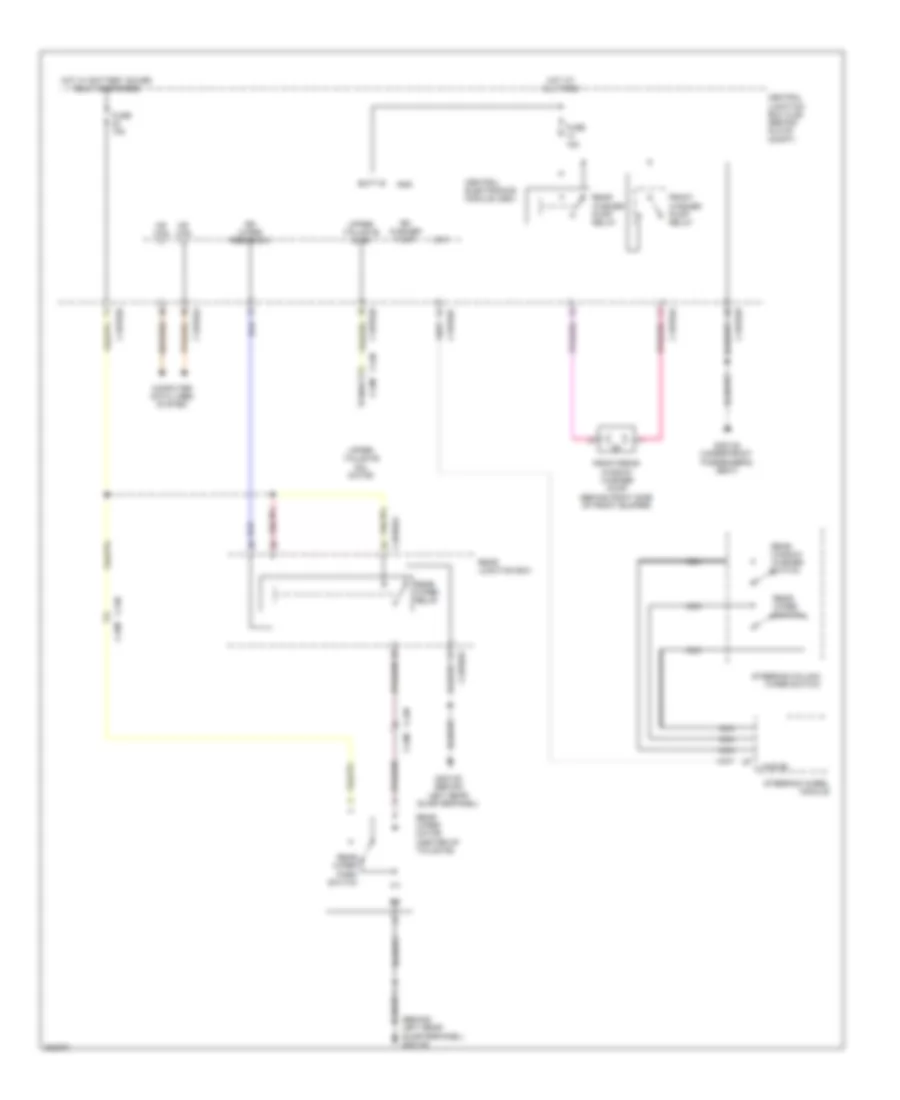 Электросхема заднего стеклоочистителя дворника и омывателя для Land Rover Discovery 2 HSE 2012