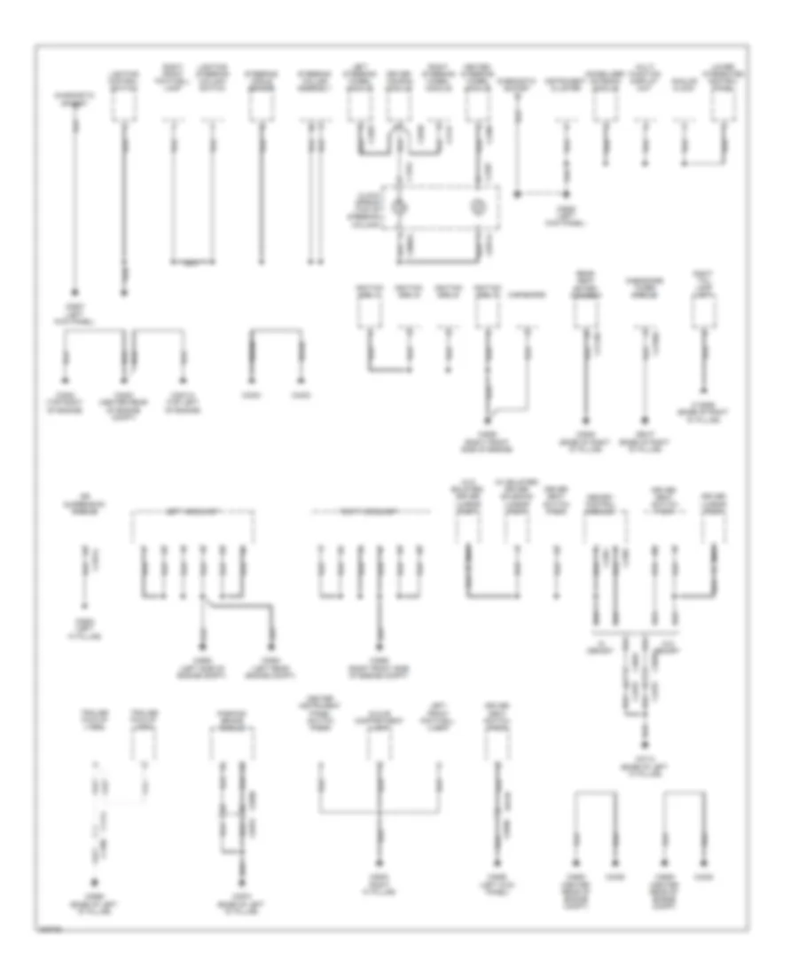 Ground Distribution Wiring Diagram 3 of 3 for Land Rover Discovery 4 2012