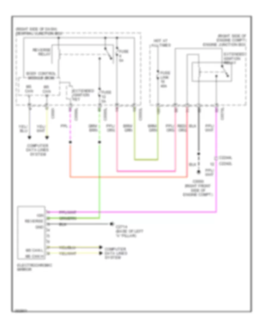 Electrochromic Mirror Wiring Diagram for Land Rover Discovery 4 2012