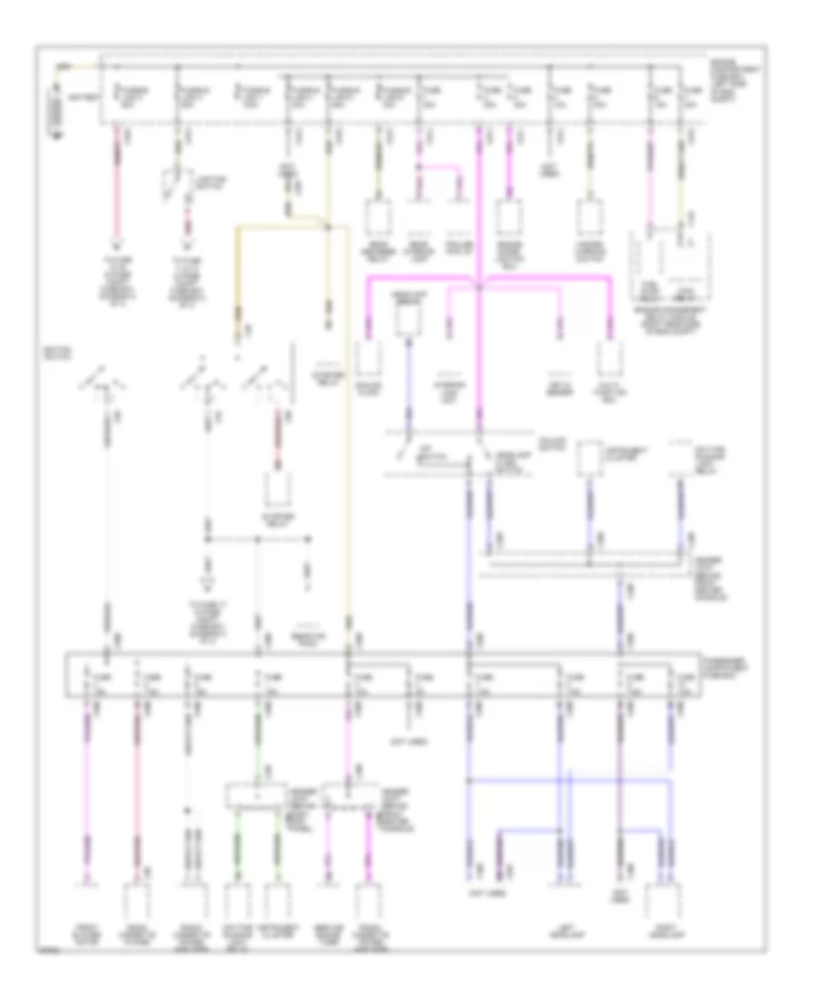 Power Distribution Wiring Diagram 1 of 3 for Land Rover Defender 90 1997