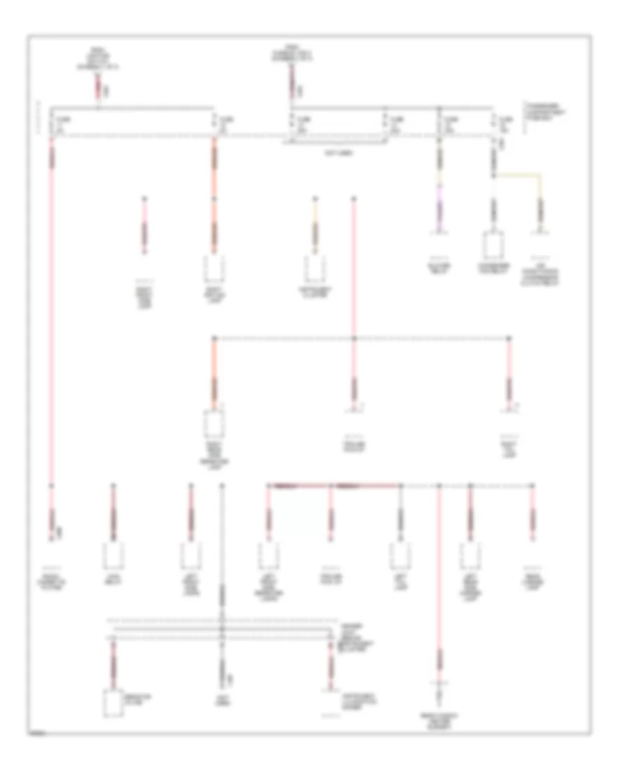Power Distribution Wiring Diagram (2 of 3) for Land Rover Defender 90 1997