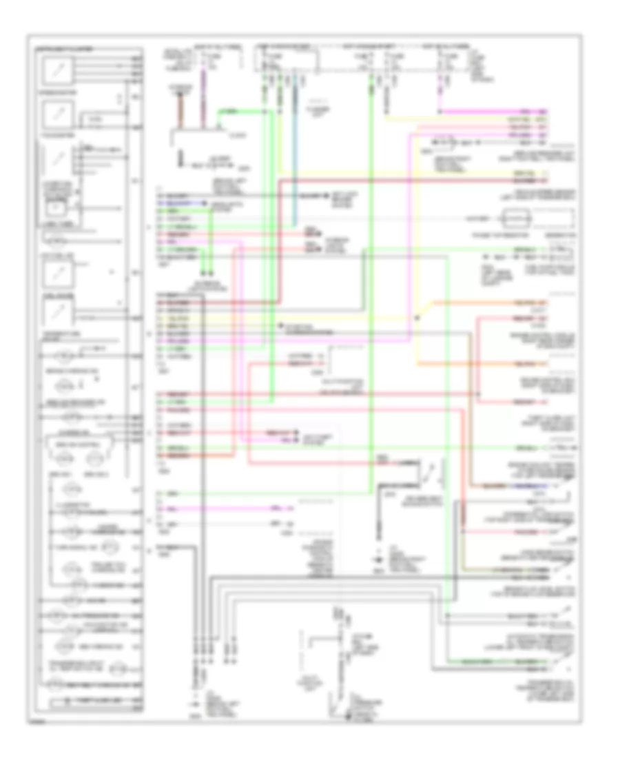 Instrument Cluster Wiring Diagram for Land Rover Discovery SD 1997