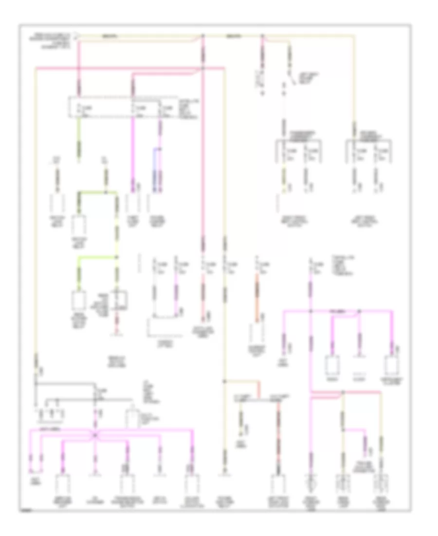 Power Distribution Wiring Diagram (2 of 4) for Land Rover Discovery SD 1997