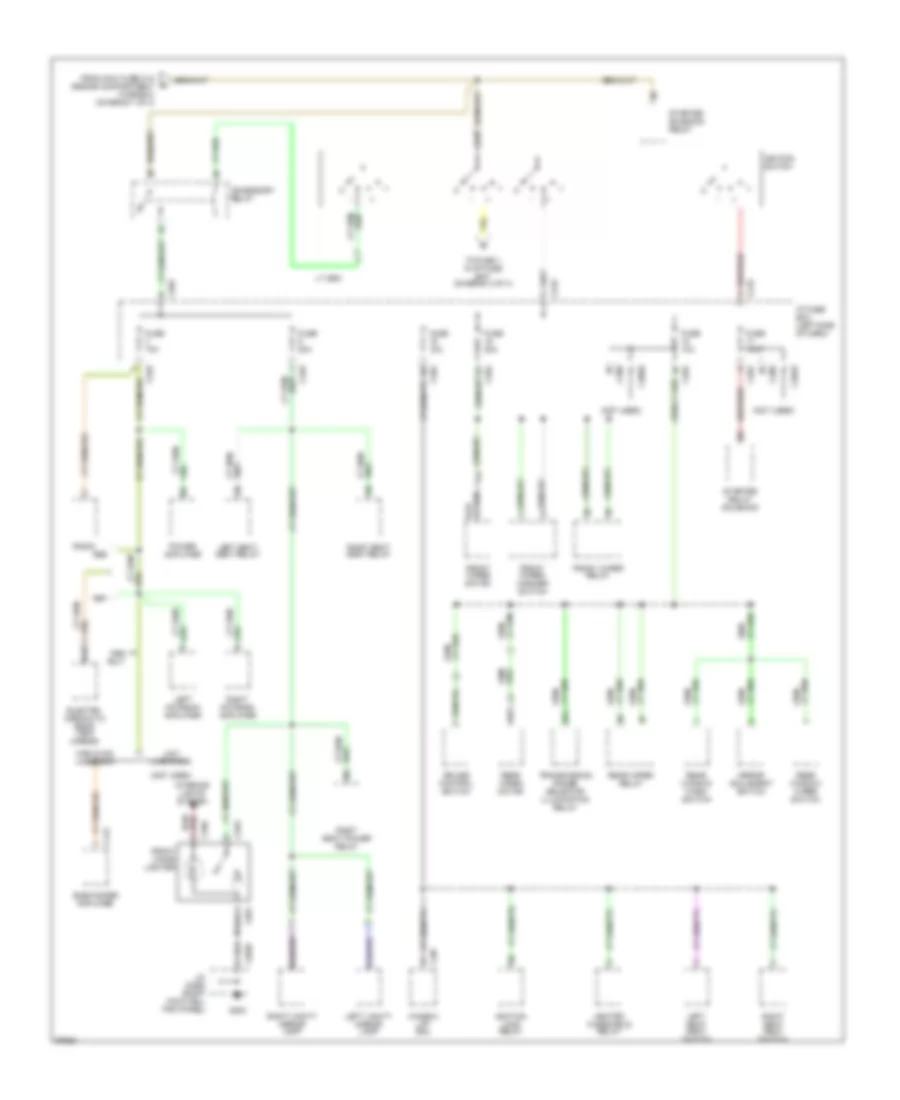 Power Distribution Wiring Diagram (3 of 4) for Land Rover Discovery SD 1997