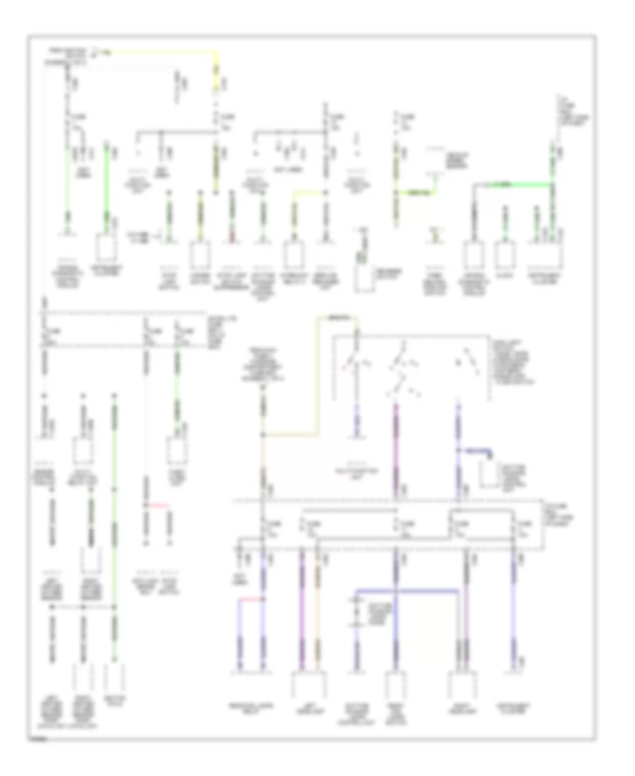 Power Distribution Wiring Diagram 4 of 4 for Land Rover Discovery SD 1997