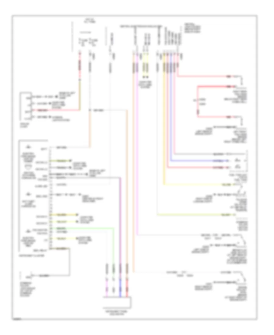 Instrument Cluster Wiring Diagram for Land Rover Range Rover HSE 2012