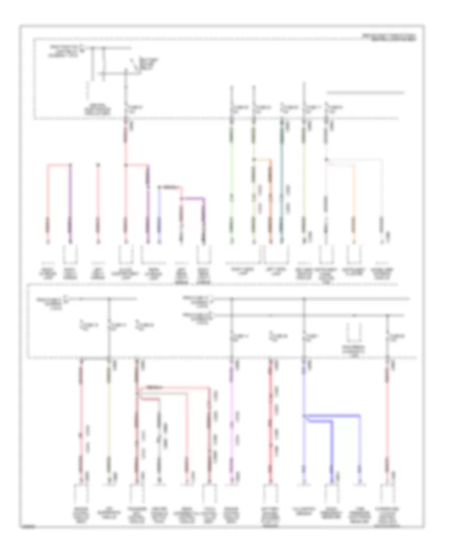 Power Distribution Wiring Diagram (2 of 6) for Land Rover Range Rover HSE 2012