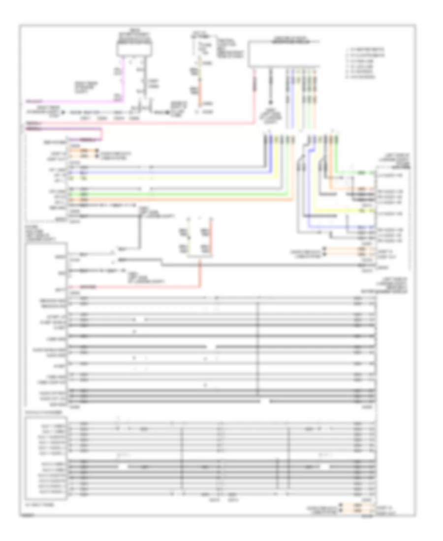Rear Seat Entertainment Wiring Diagram, High Line (2 of 2) for Land Rover Range Rover HSE 2012
