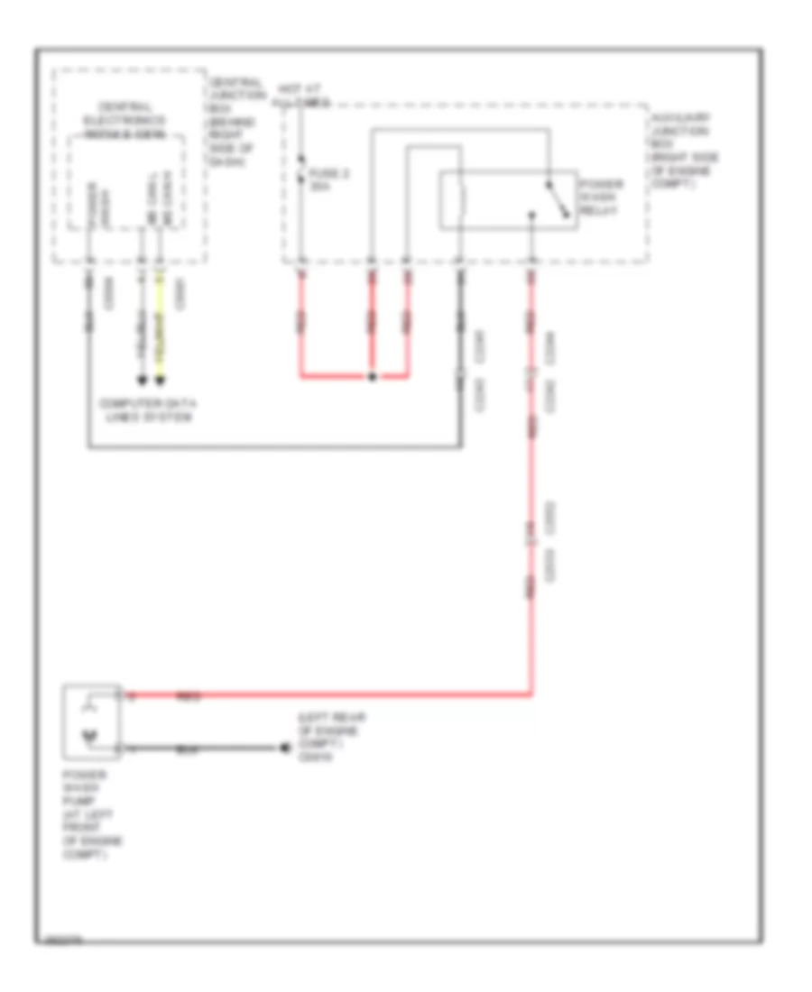 Power Wash Wiring Diagram for Land Rover Range Rover HSE 2012