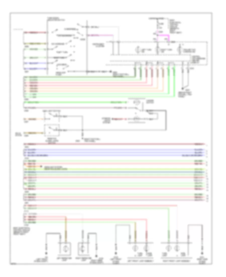 Exterior Lamps Wiring Diagram (1 of 2) for Land Rover Range Rover HSE 1997