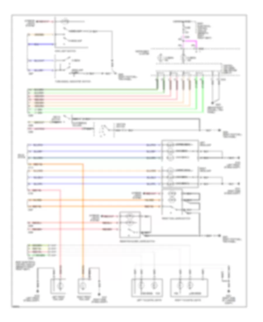 Headlight Wiring Diagram for Land Rover Range Rover HSE 1997