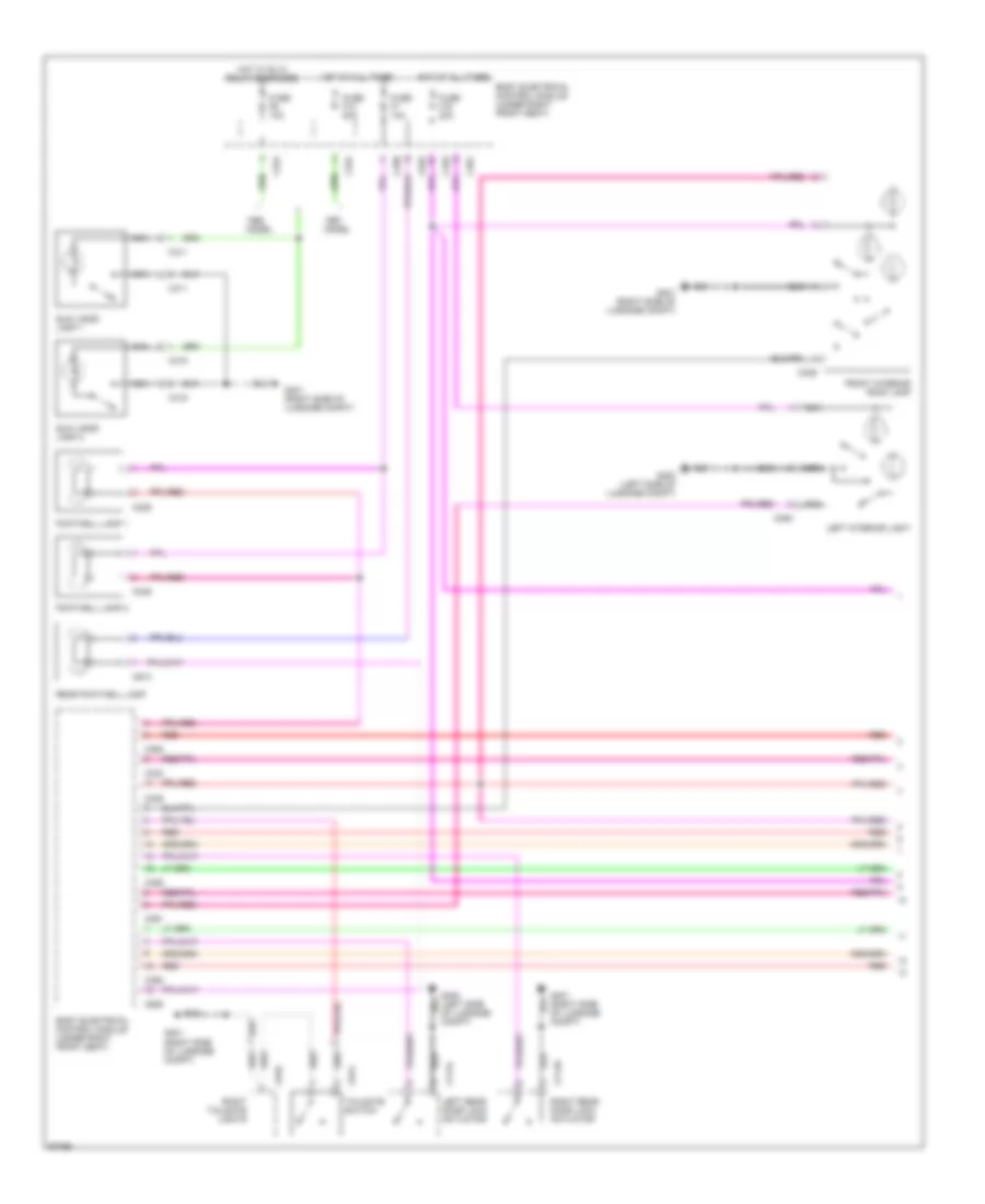 Courtesy Lamps Wiring Diagram 1 of 2 for Land Rover Range Rover HSE 1997