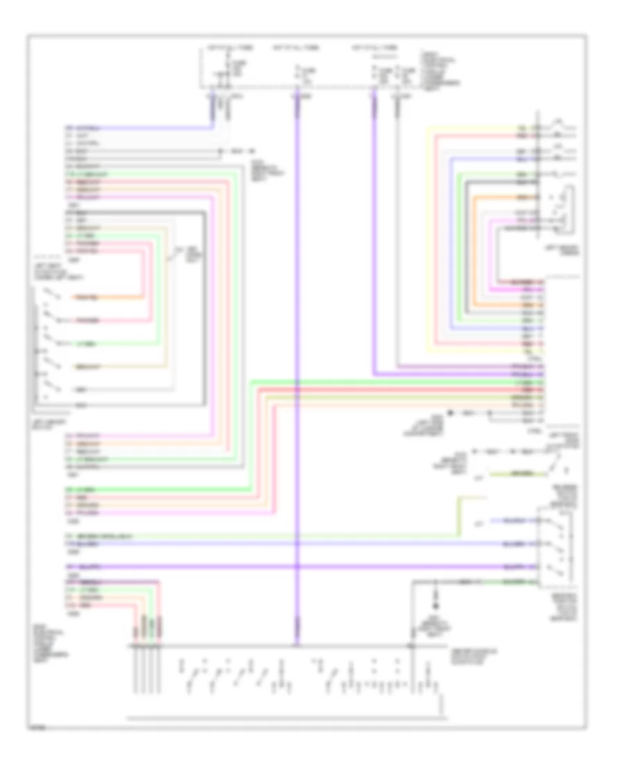 Memory Mirrors Wiring Diagram 1 of 2 for Land Rover Range Rover HSE 1997