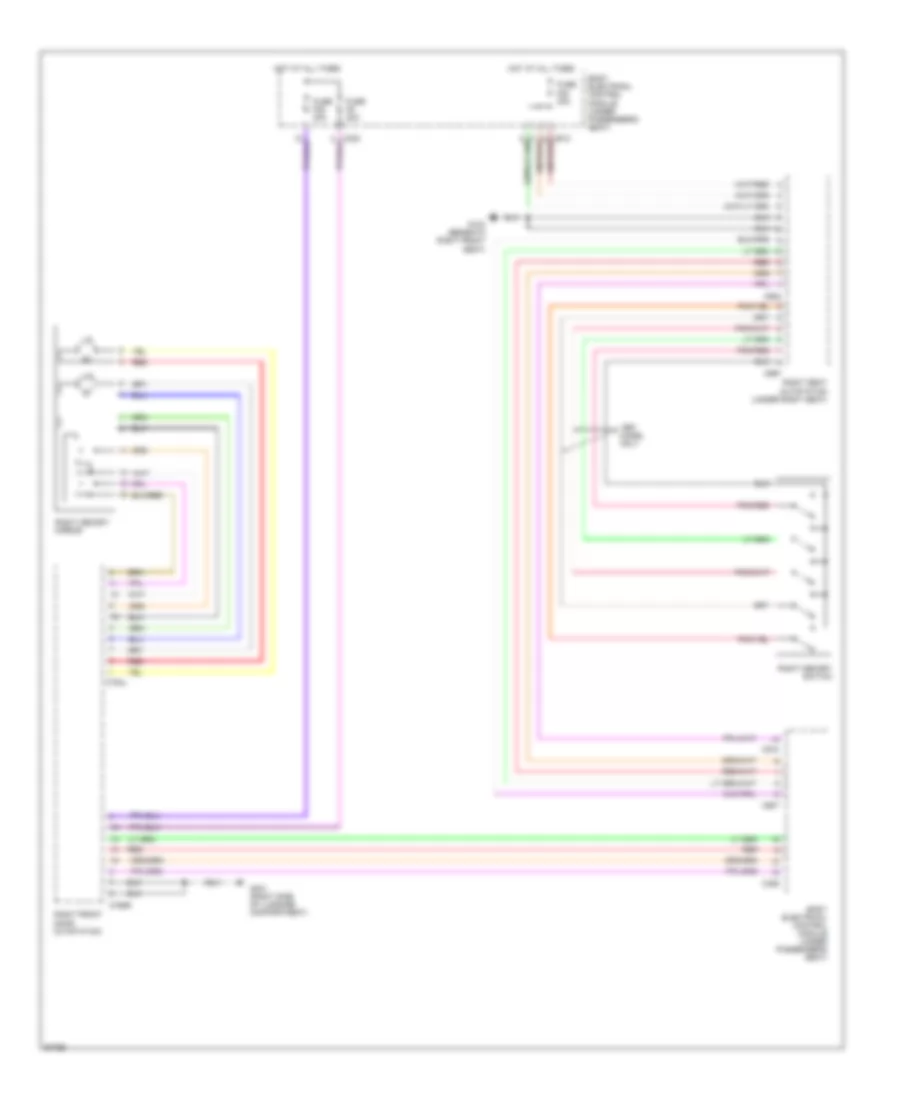 Memory Mirrors Wiring Diagram (2 of 2) for Land Rover Range Rover HSE 1997
