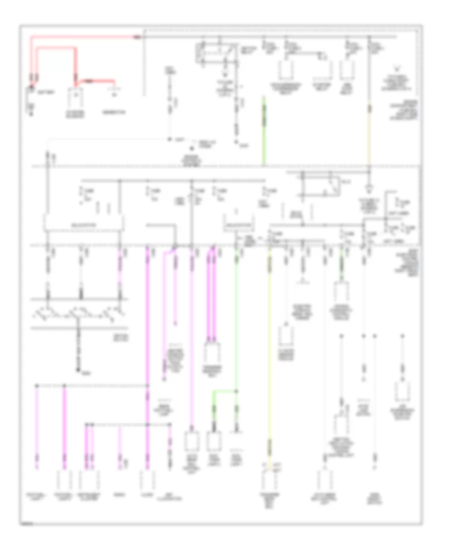 Power Distribution Wiring Diagram 1 of 4 for Land Rover Range Rover HSE 1997