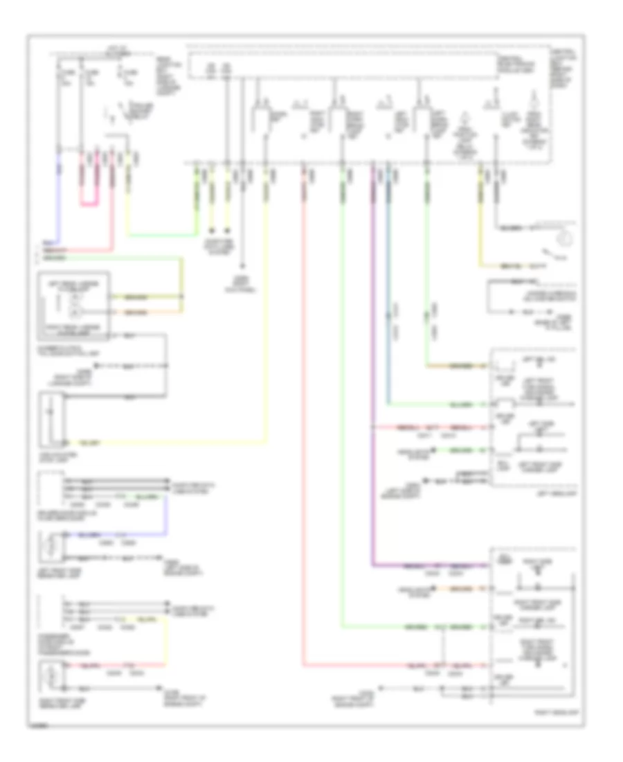 Exterior Lamps Wiring Diagram 2 of 2 for Land Rover Range Rover Supercharged 2012