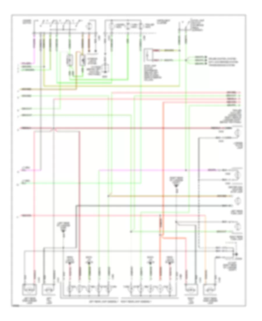 Exterior Lamps Wiring Diagram 2 of 2 for Land Rover Discovery LSE 1998