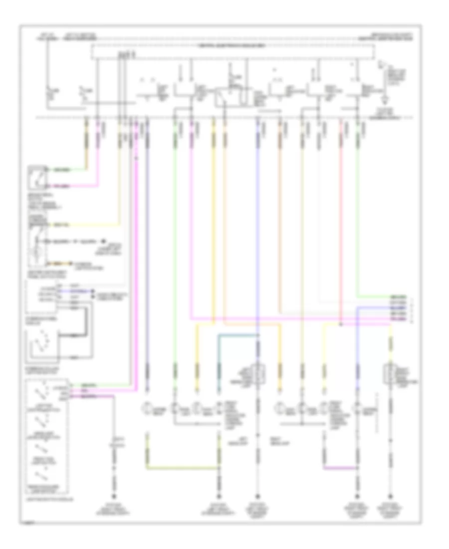 Exterior Lamps  Trailer Connector Wiring Diagram (1 of 2) for Land Rover Discovery 2 2013