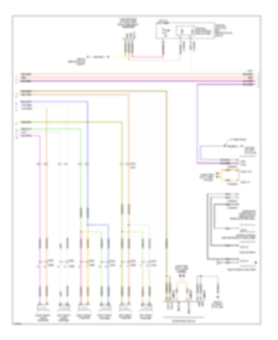Radio Wiring Diagram, High Line (2 of 3) for Land Rover Discovery 2 2013