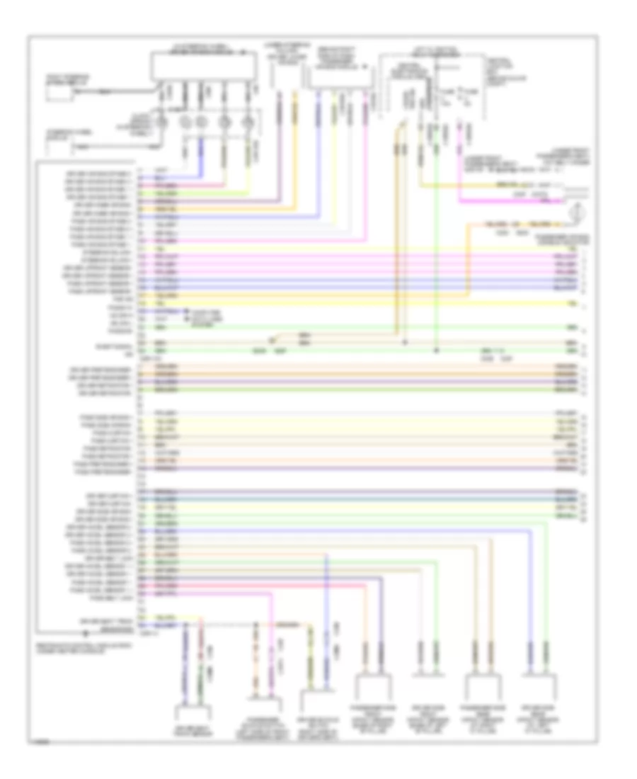Supplemental Restraints Wiring Diagram 1 of 2 for Land Rover Discovery 2 2013